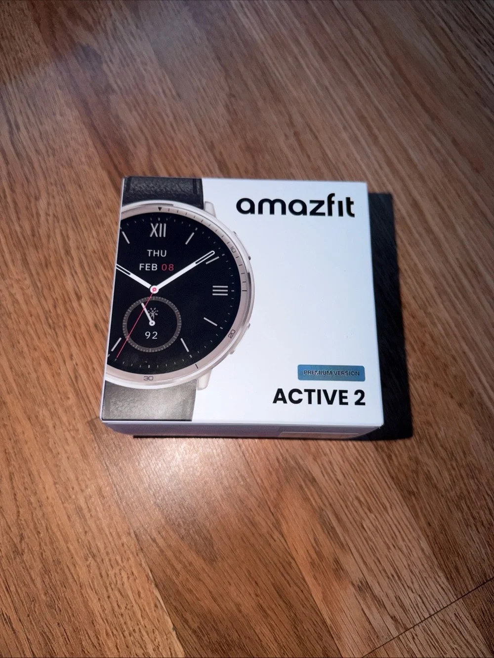 Amazfit Active 2 Premium Version 44mm Fitness Smart Watch Leather Band SEALED